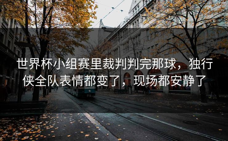 世界杯小组赛里裁判判完那球,独行侠全队表情都变了,现场都安静了 世界杯小组赛里裁判判完那球,独行侠全队表情都变了,现场都安静了